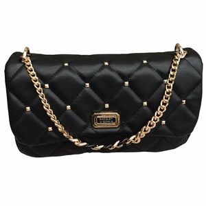 Badgley Mischka Black Diamond Quilt Crossbody